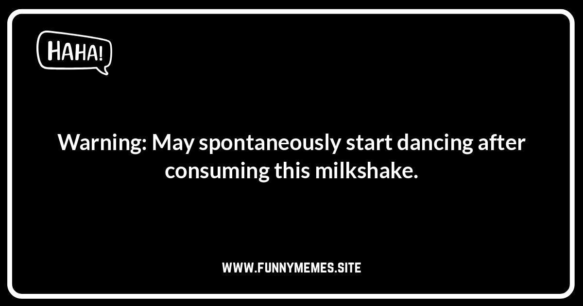 Funny Milkshake Social Media Captions: Guaranteed to Get Likes! Milkshake jokes and puns! Image represents funny milkshake content for kids, adults, social media, and even dark humor.