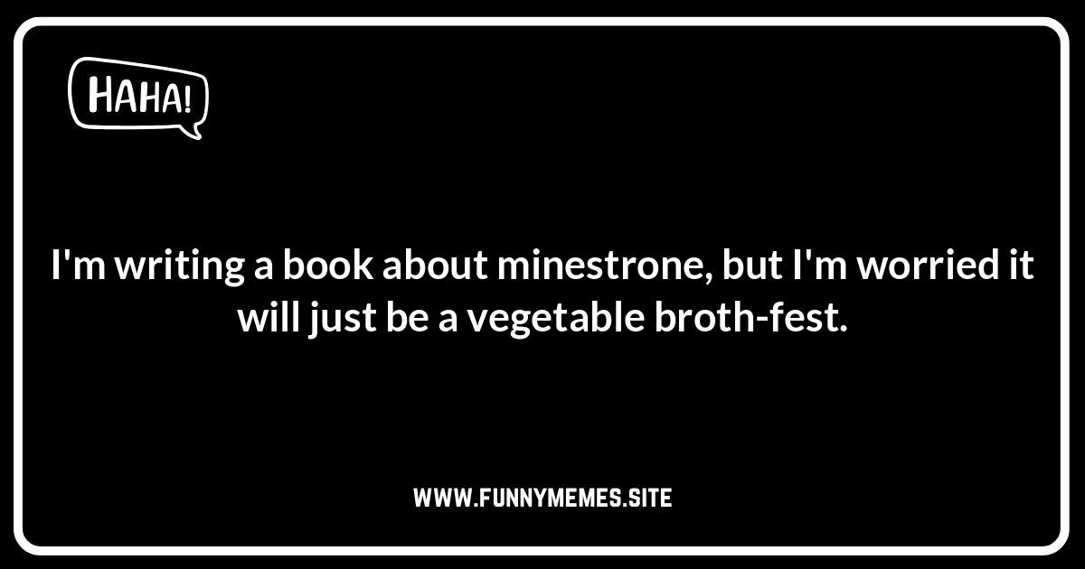 Soup-erb Jokes: The Best Soup Puns Online Bowl of alphabet soup with a smiling face. Soup jokes and puns for all ages!