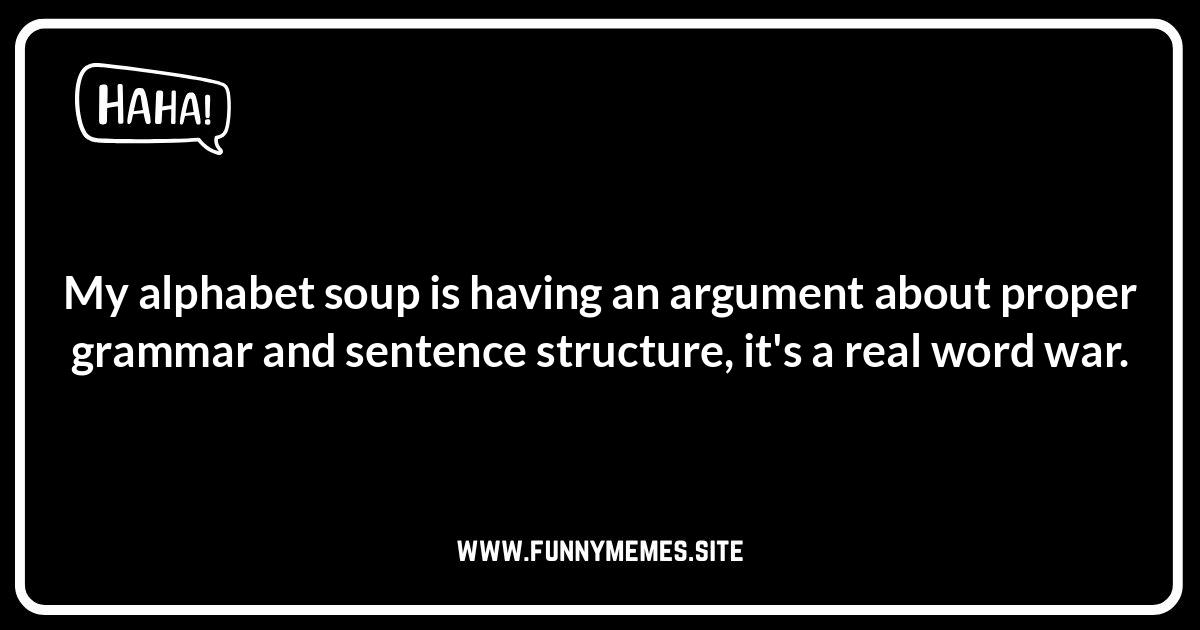 Soup Jokes Gone Viral: The Funniest Trends in Broth-erhood Soup puns and jokes image. Find soup-erb humor for kids and adults, alphabet soup wordplay, and even Super Bowl giggles!